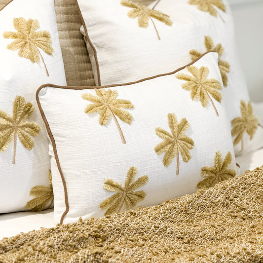 Latte Palms Cushion Cover | 30x50cm