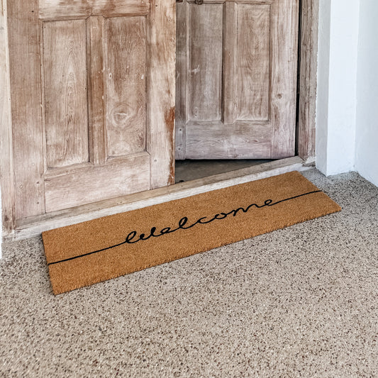 Welcome Script Doormat 40x120cm