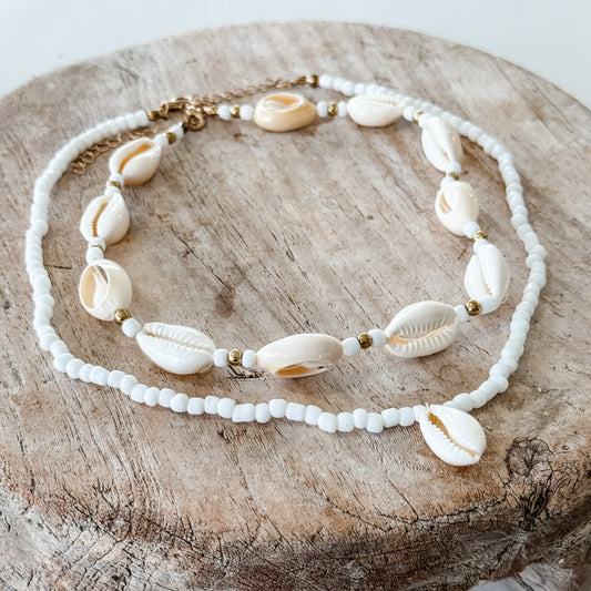 Cowrie Choker Combo | Willow & the Waves Collection