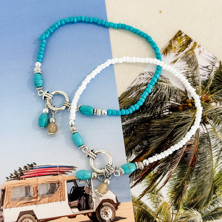 Azure Breeze Anklet | Willow & the Waves Collection