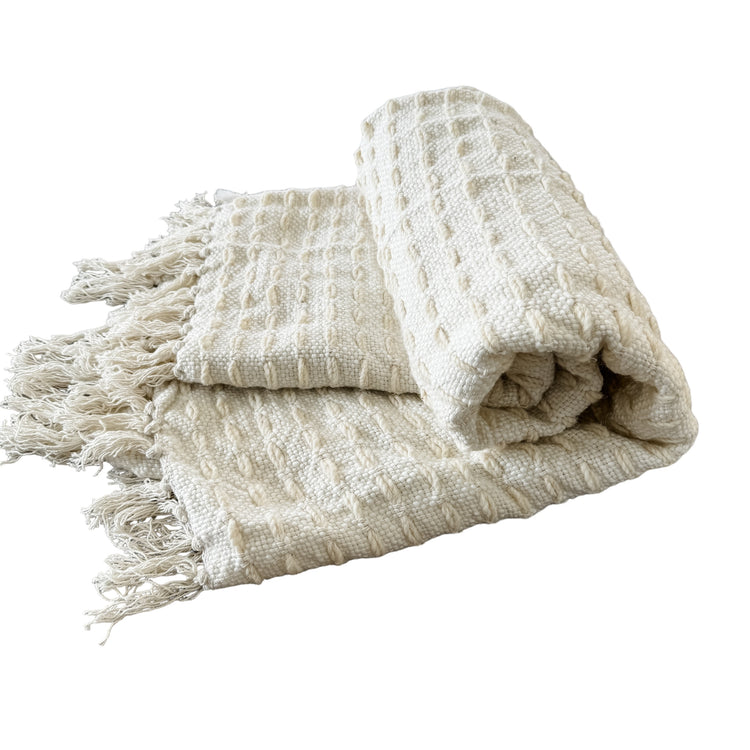 Bethany Throw | Ivory | 125x150cm Preorder