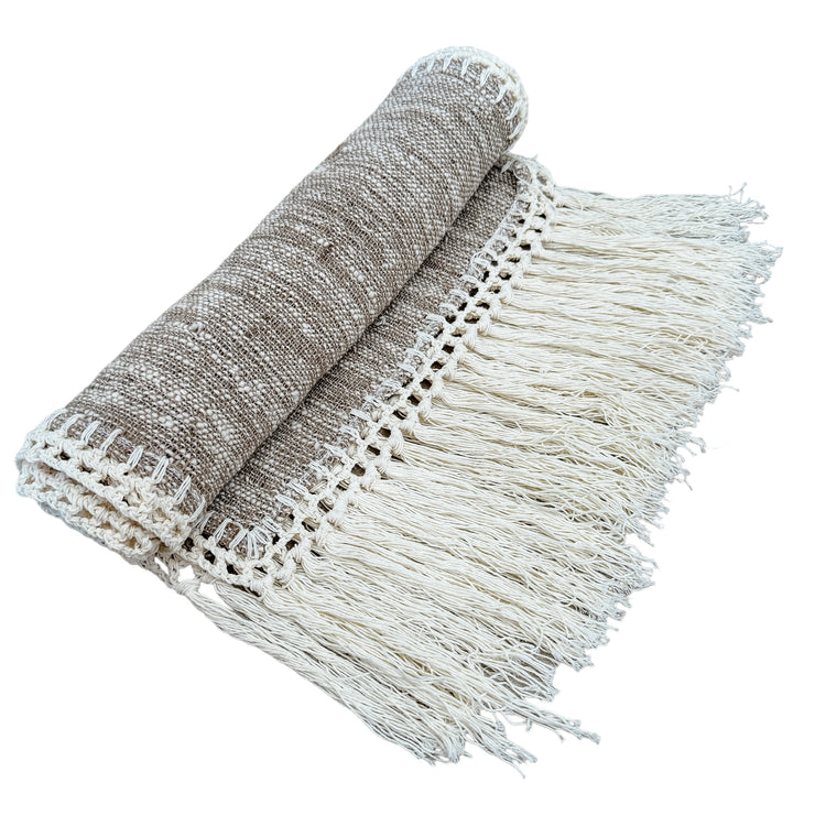 Husk Bed Runner | Table Runner | Fringe | 47x230cm Preorder