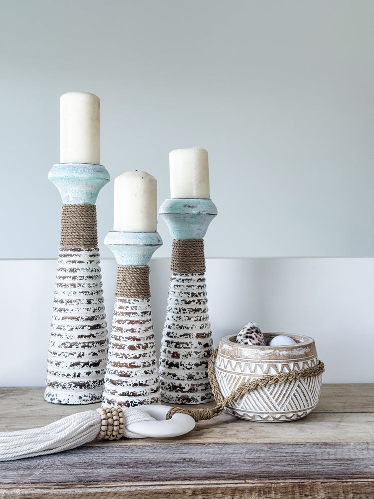 Coastal Candle Holders | Set of 3