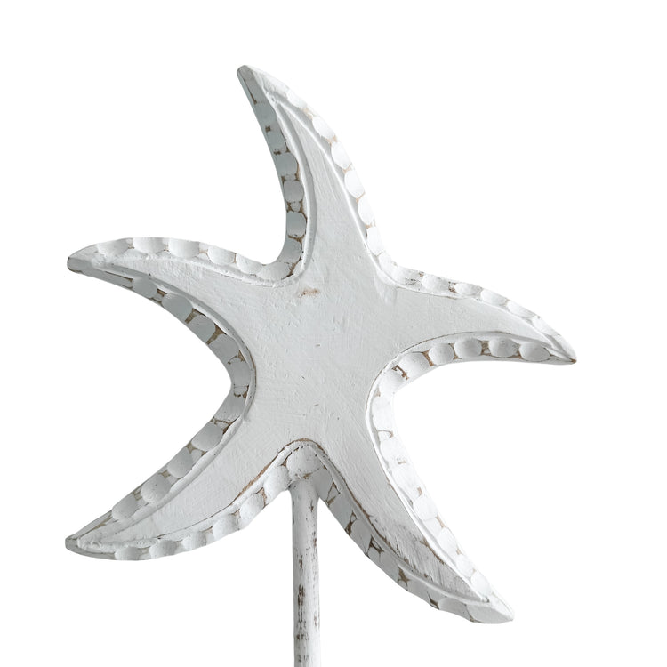 Starfish on Stand| Point | White