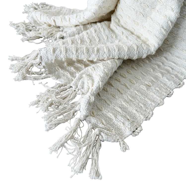 Bethany Throw | Ivory | 125x150cm Preorder