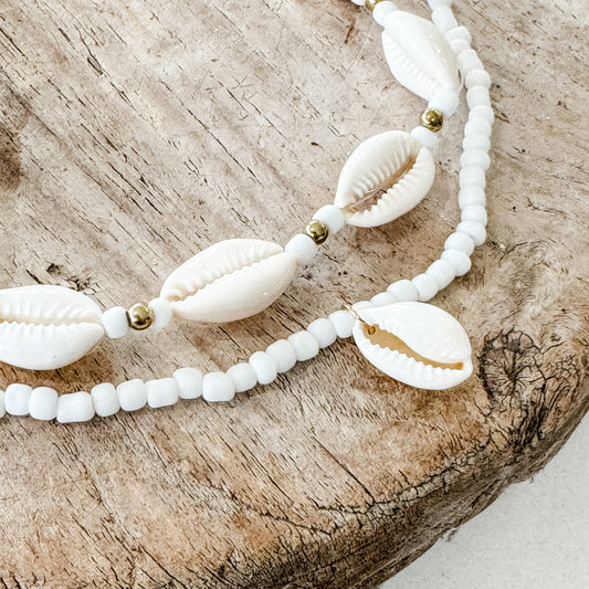 Cowrie Choker Combo | Willow & the Waves Collection