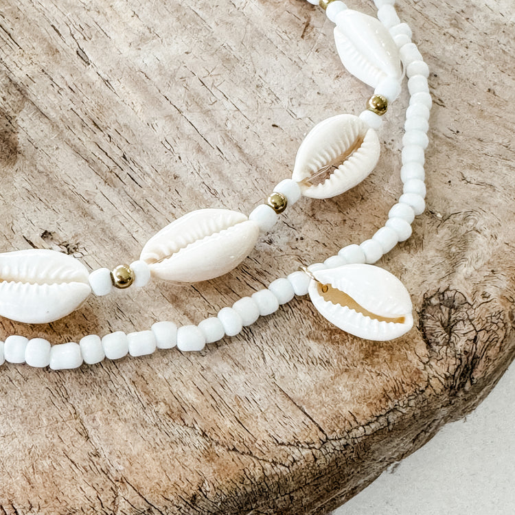 Cowrie Choker Combo | Willow & the Waves Collection