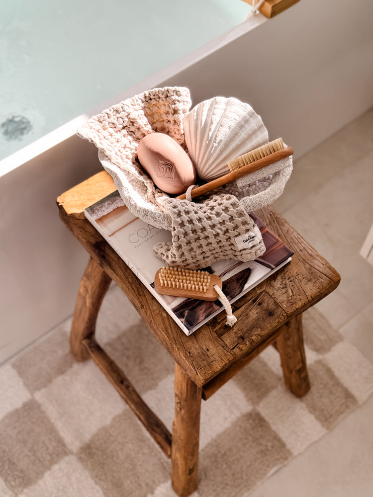 Bathe Wood Body Brush with Pumice Stone