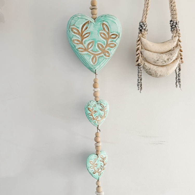 Hearts Garland| Aqua | 85cm