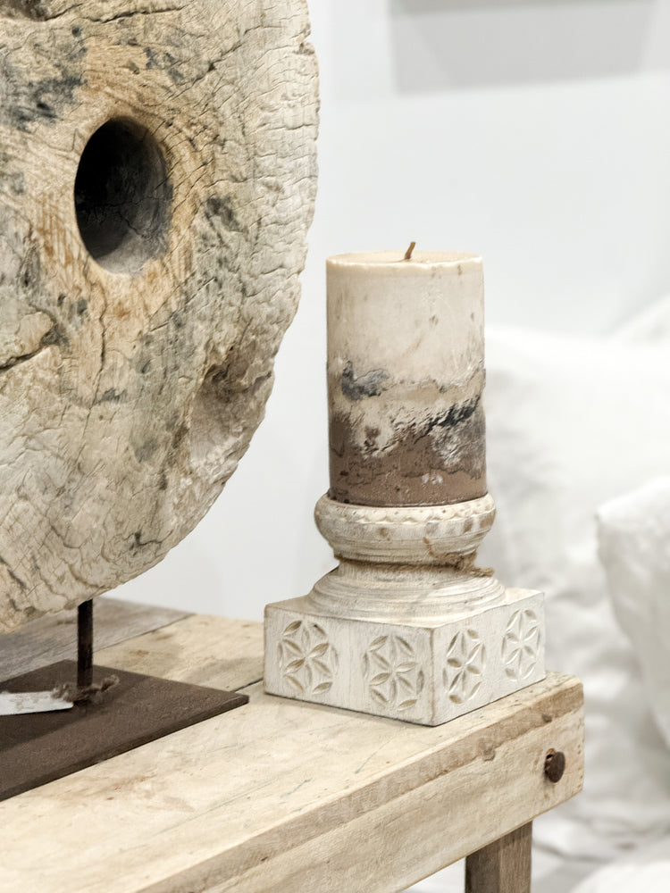 Byron Vintage Candle Holder | Square