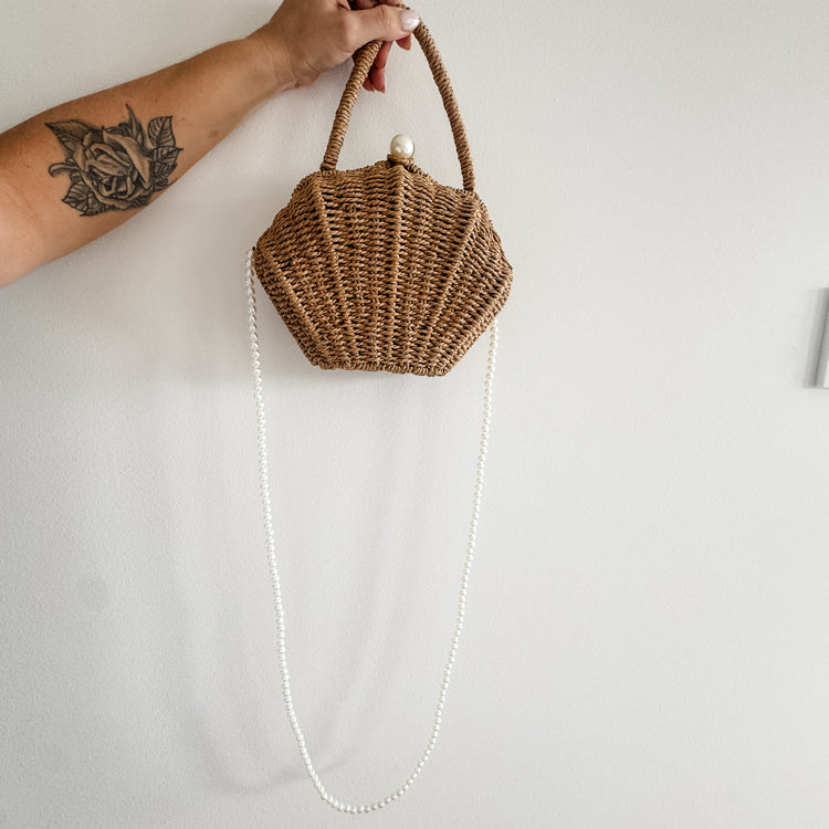 Shell Clutch Bag | Brown | Willow & the Waves Collection