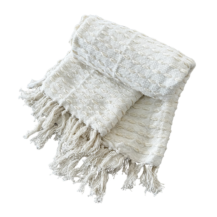 Bethany Throw | Ivory | 125x150cm Preorder