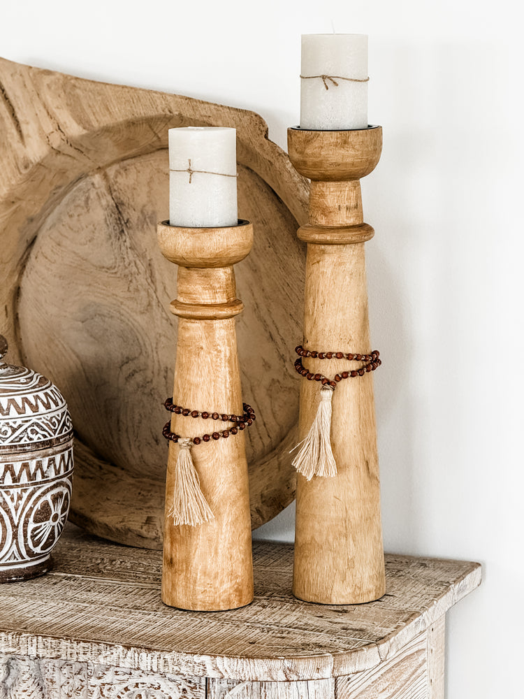 Filemu Wood Candle Holder