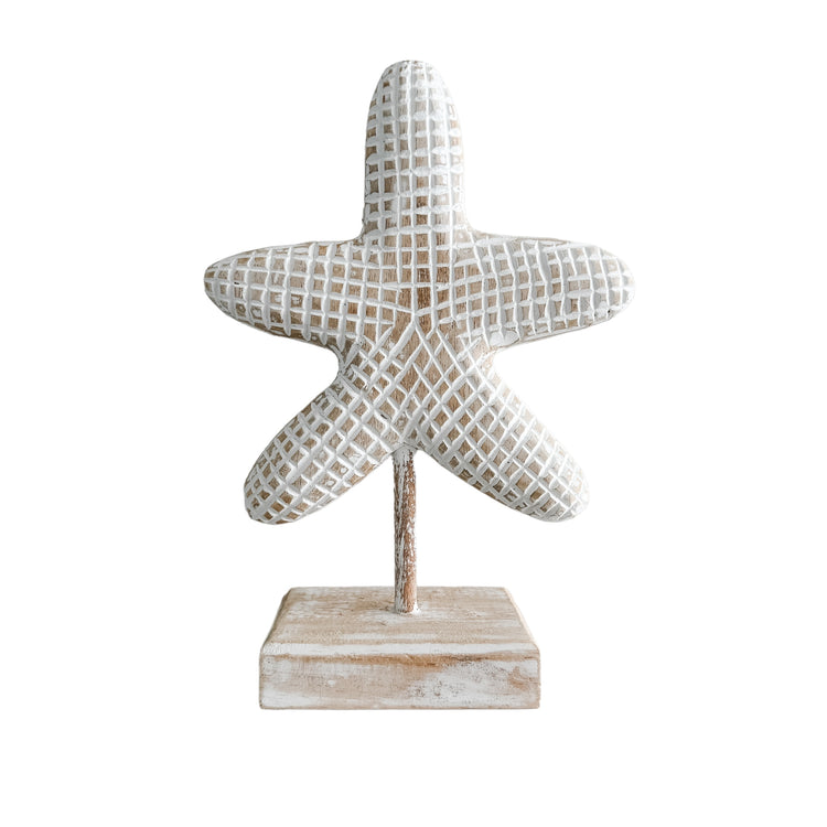 Starfish on Stand| Round | Natural