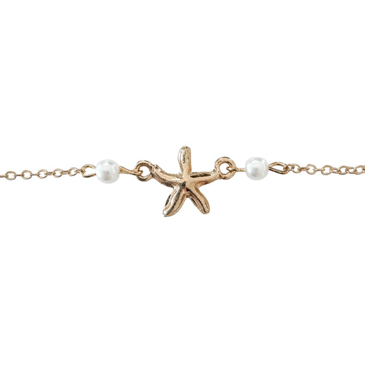 Gold Seastar Anklet | Willow & the Waves Collection