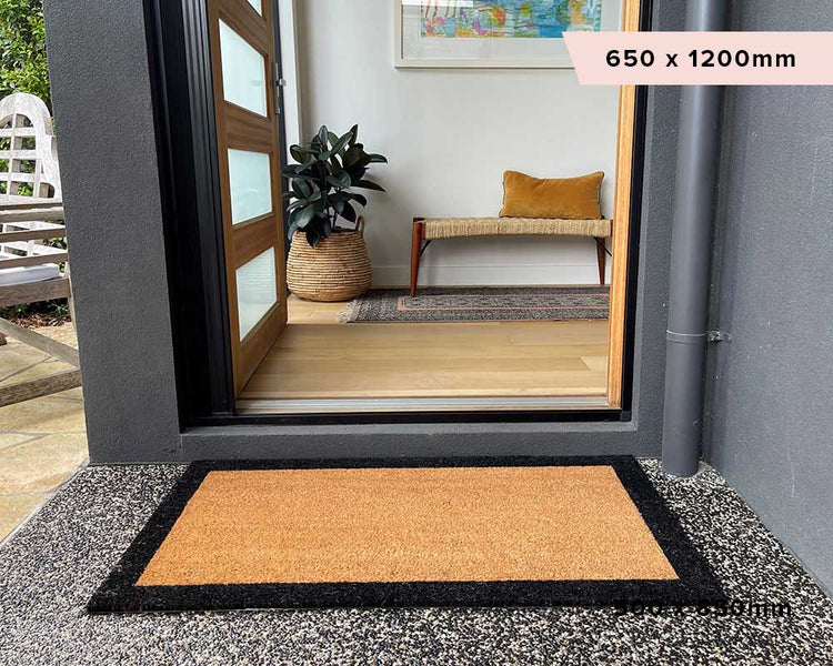 Classic Black Border Doormat