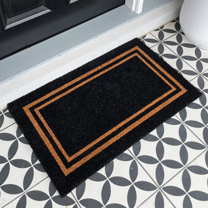 Natural Double Border Doormat