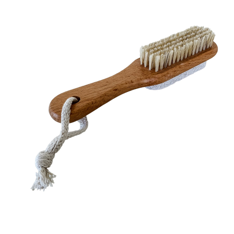 Bathe Wood Body Brush with Pumice Stone