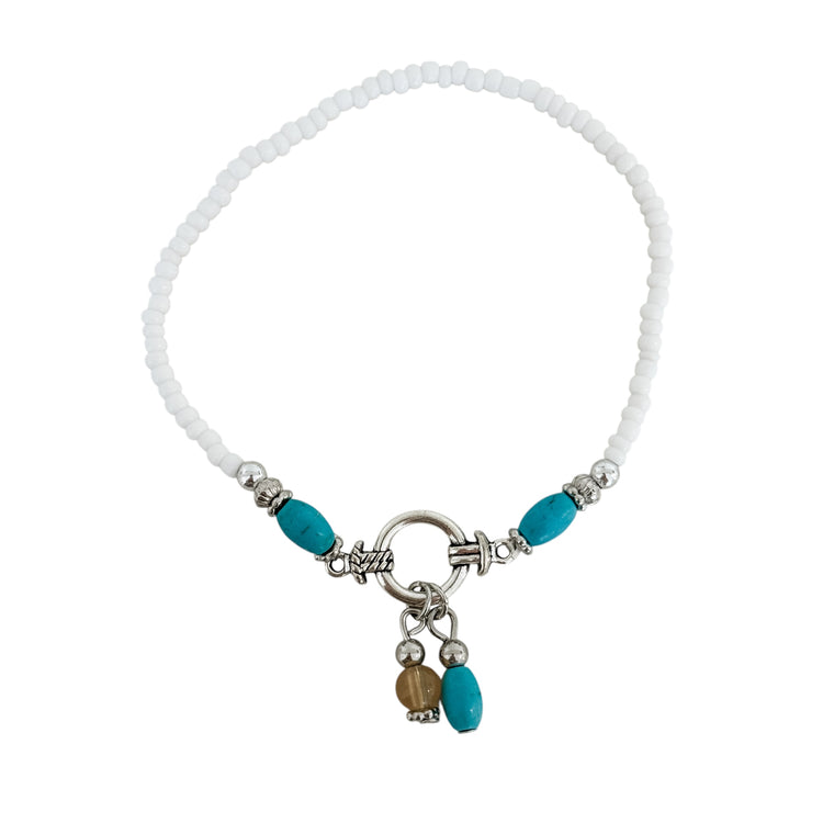 Azure Breeze Anklet | Willow & the Waves Collection