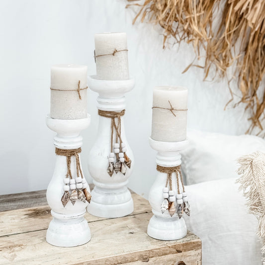 Tide Candle Holders | White | Set of 3 Preorder