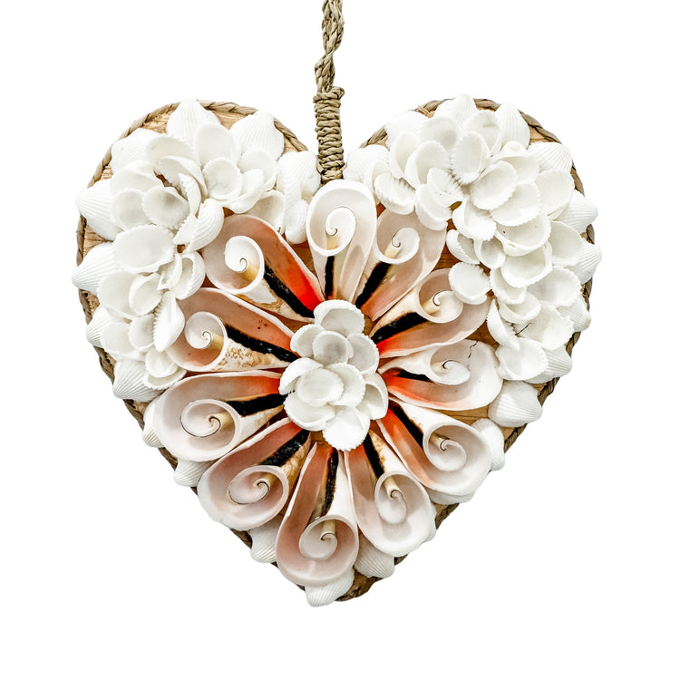 Fleur Hanging Shell Heart