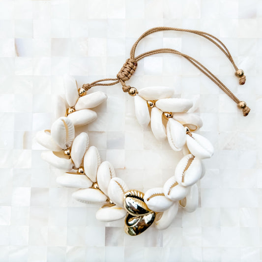 Bermuda Cowrie Anklet | Willow & the Waves Collection