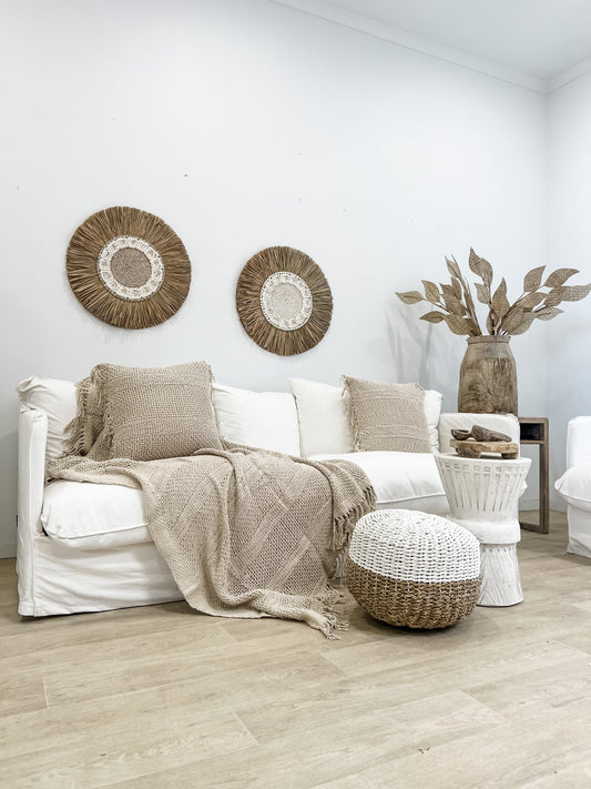 Prairie Natural Fibre Pouffe | 3 Sizes